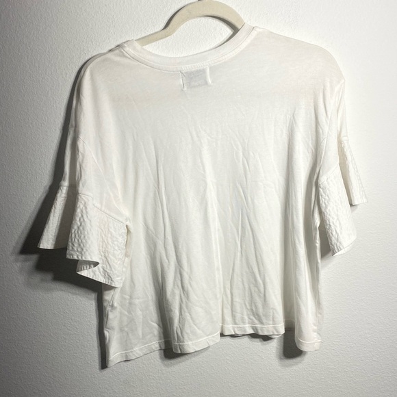 Fabiana Pigna INGA tee shirt white ruffle sleeve - Picture 6 of 7